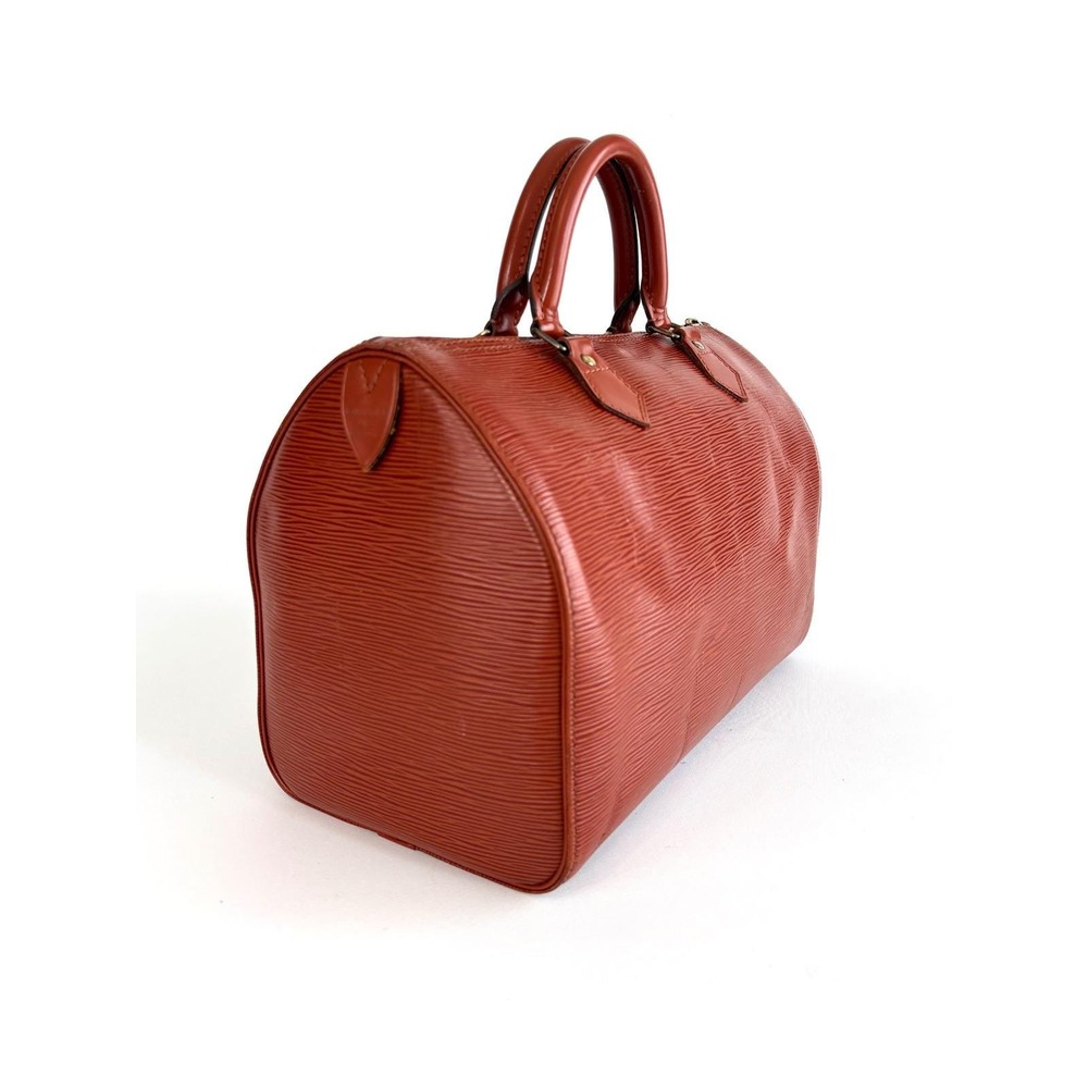 Louis Vuitton Speedy 30 Kenyan Brown Epi Leather Vintage Satchel Bag 1985-2012 - Picture 5 of 12